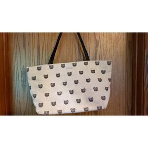 Kate Spade New York 'Wise Owl' Coal canvas tote